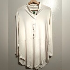 Bitte Kai Rand Cream Long Sleeve Button-Up Shirt